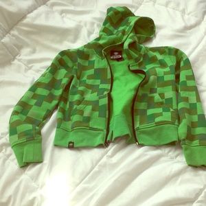 Boy’s Minecraft jacket.